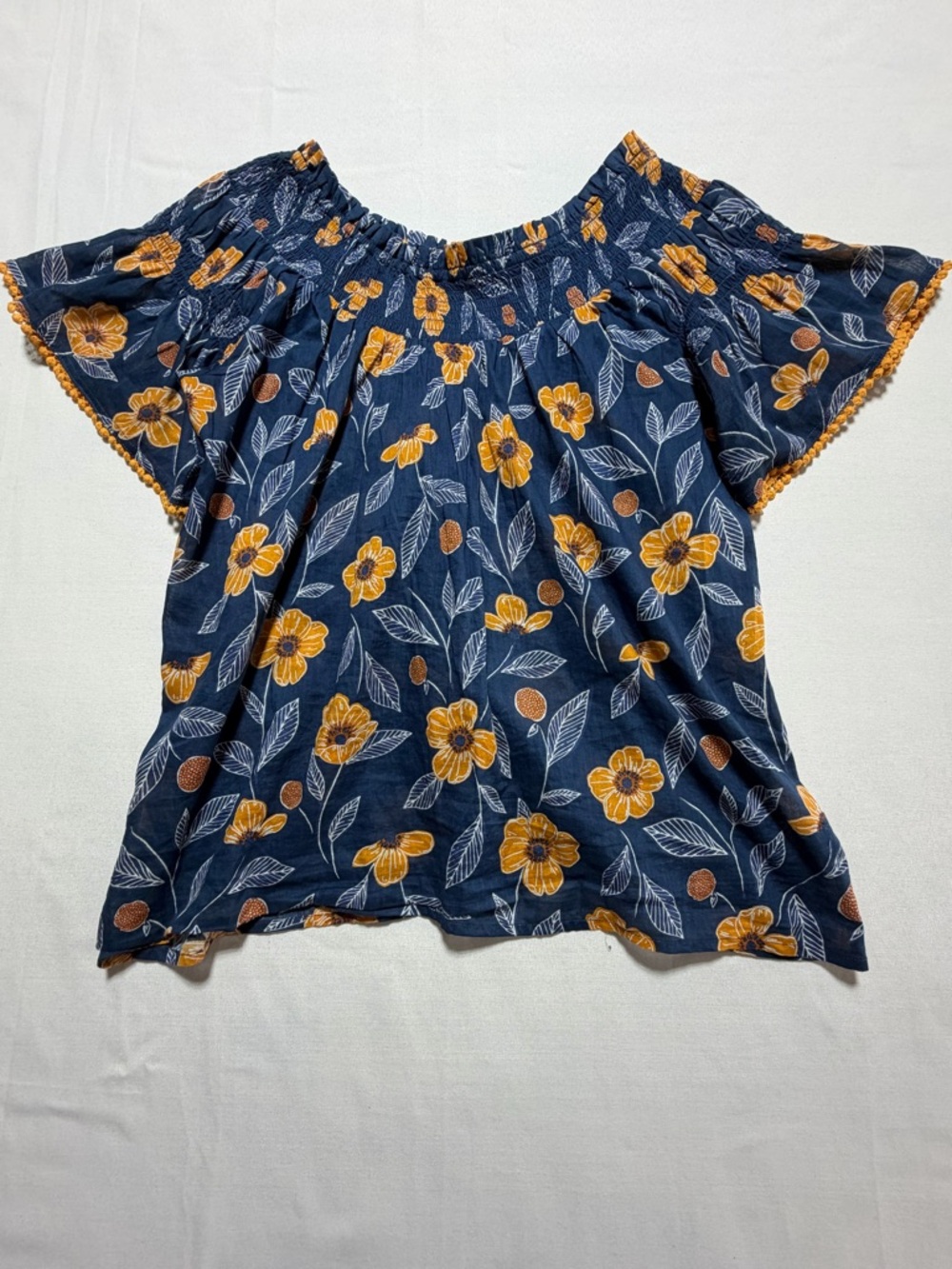 Ivy Jane 100% Cotton Floral Blouse Small Cottagecore, Boho, Whimsigoth